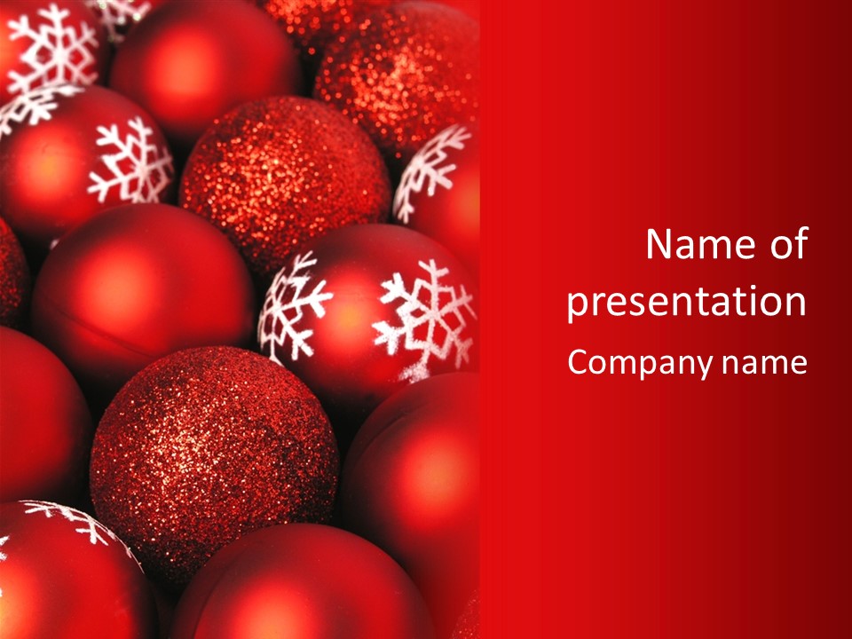 Object Holiday Tree PowerPoint Template