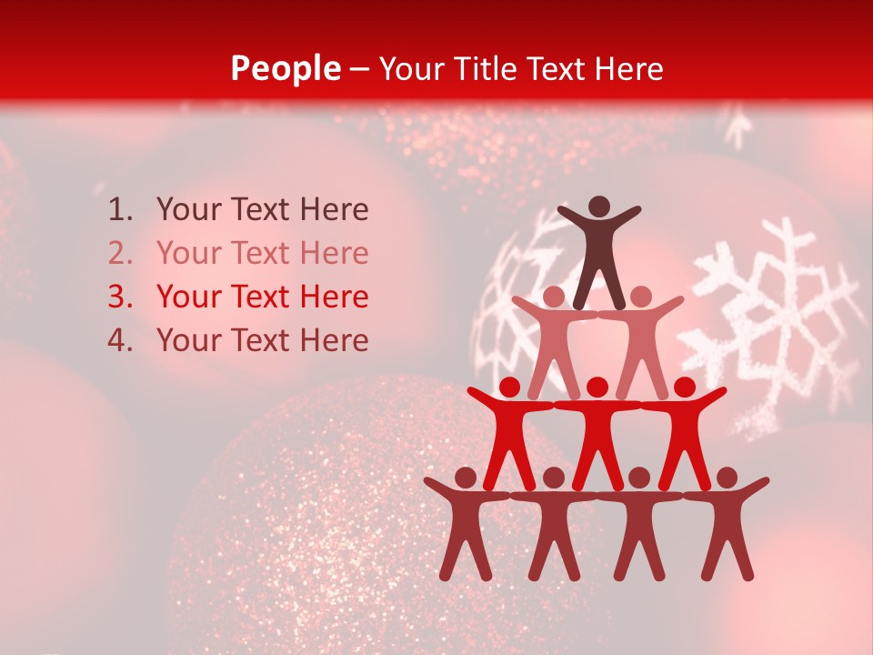 Object Holiday Tree PowerPoint Template