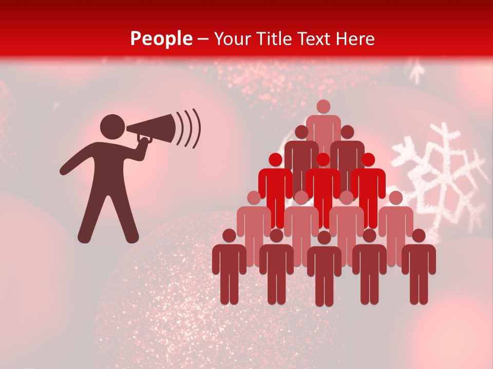 Object Holiday Tree PowerPoint Template