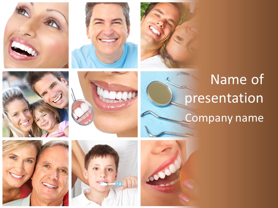 Dentist Senior Whiten PowerPoint Template