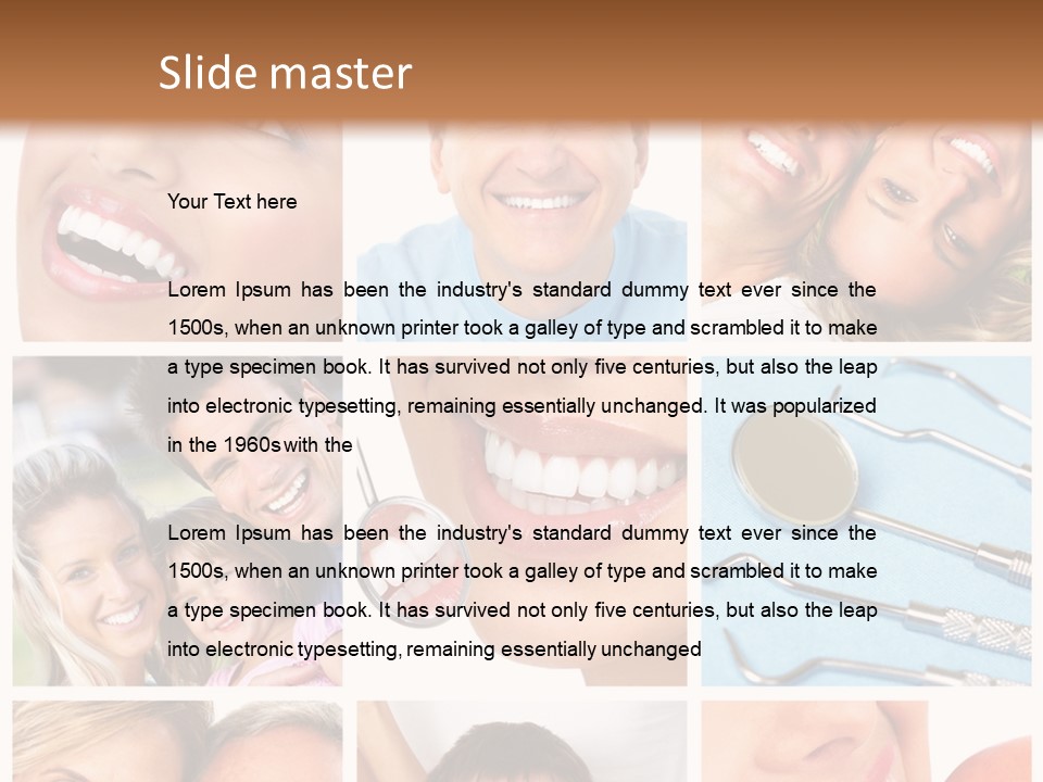 Dentist Senior Whiten PowerPoint Template