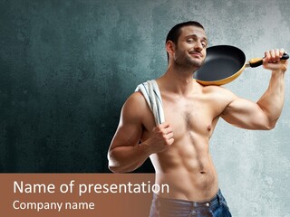 Strong Handsome Chef PowerPoint Template