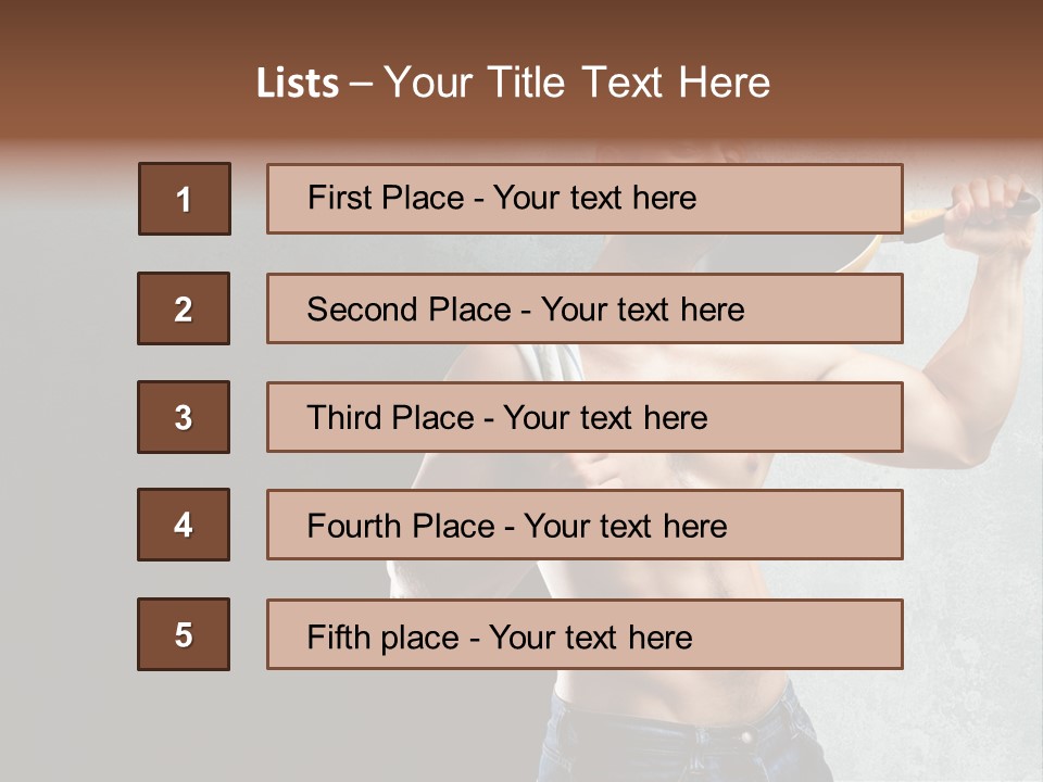 Strong Handsome Chef PowerPoint Template