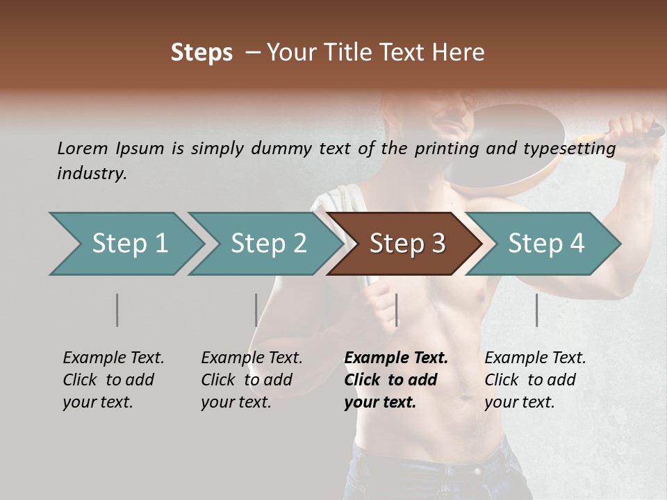 Strong Handsome Chef PowerPoint Template