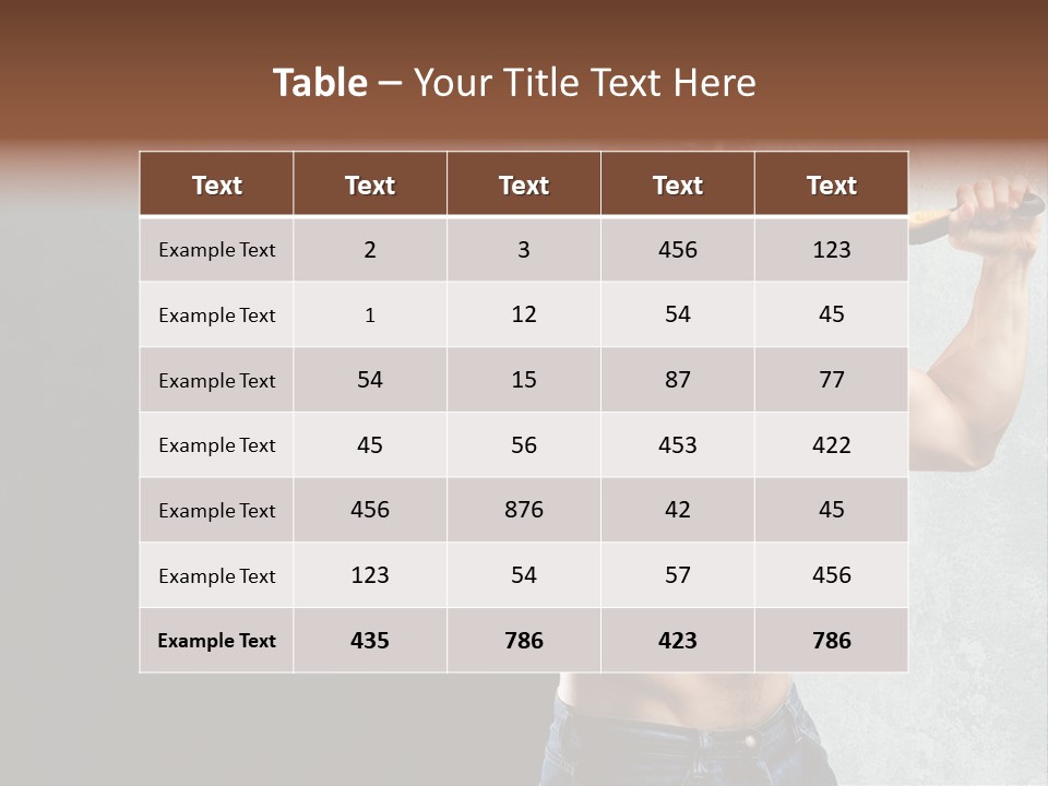 Strong Handsome Chef PowerPoint Template