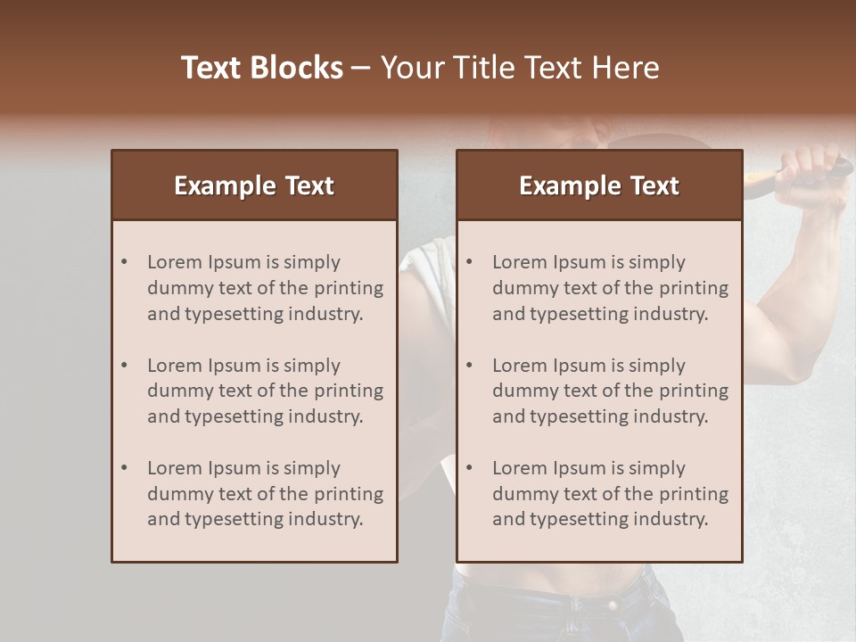 Strong Handsome Chef PowerPoint Template