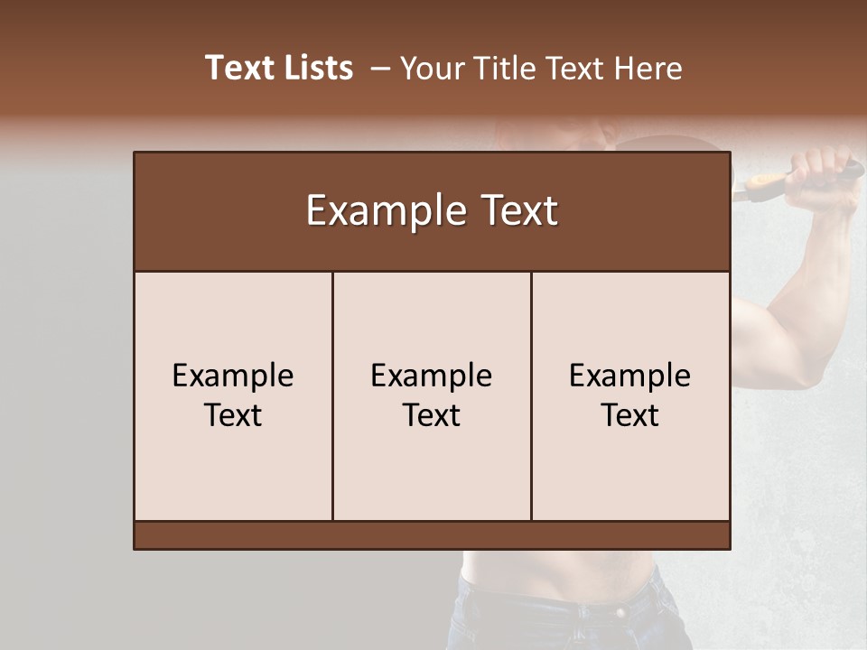 Strong Handsome Chef PowerPoint Template