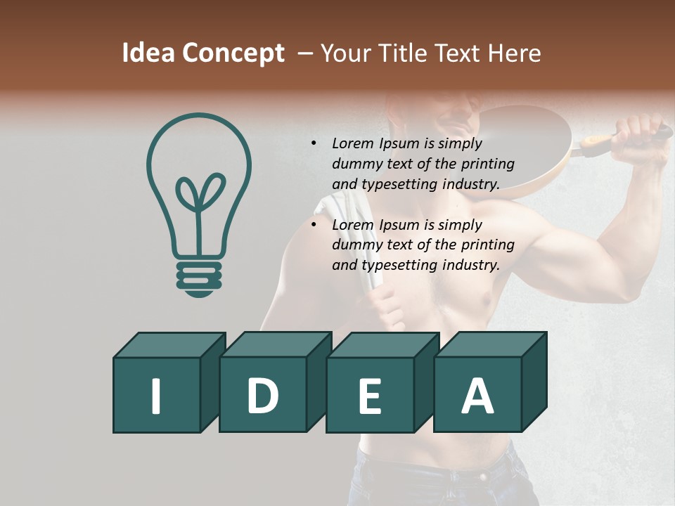 Strong Handsome Chef PowerPoint Template