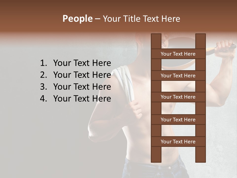 Strong Handsome Chef PowerPoint Template