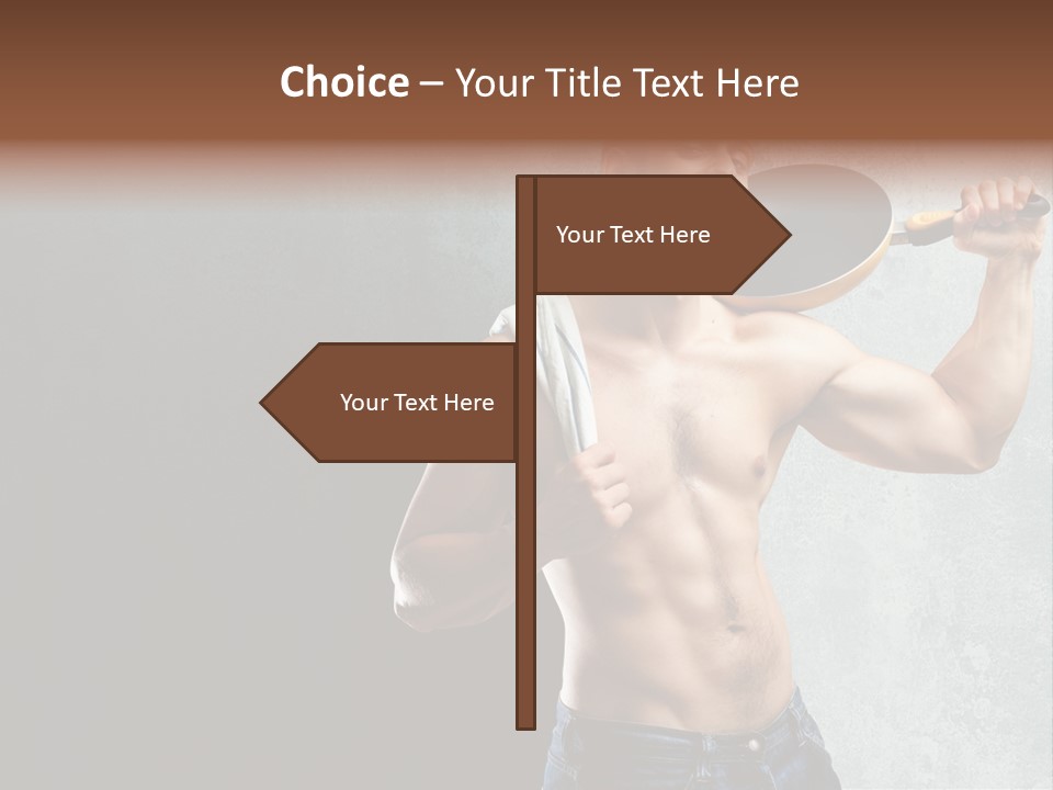 Strong Handsome Chef PowerPoint Template