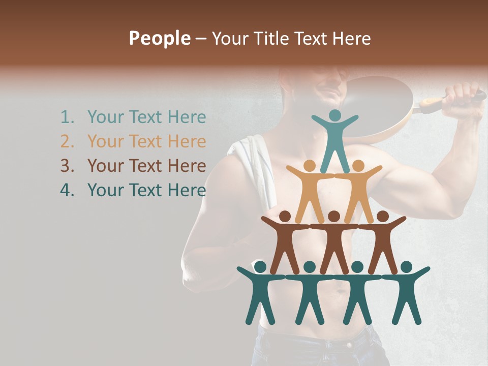 Strong Handsome Chef PowerPoint Template