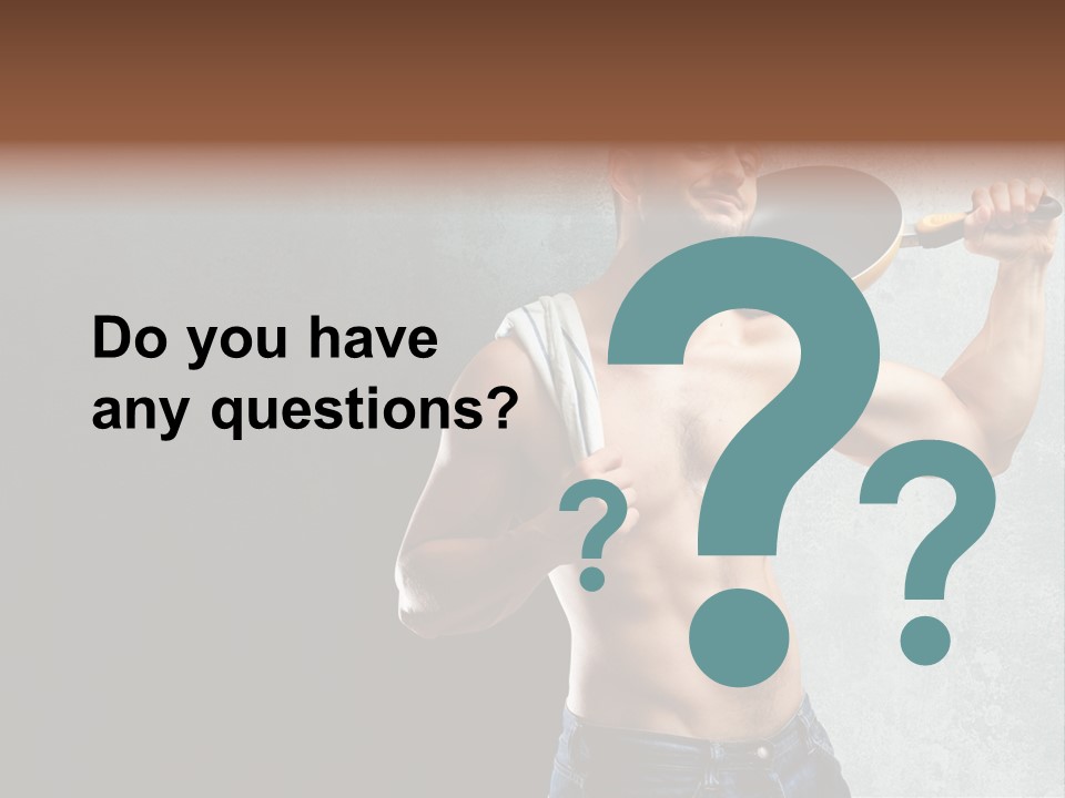 Strong Handsome Chef PowerPoint Template