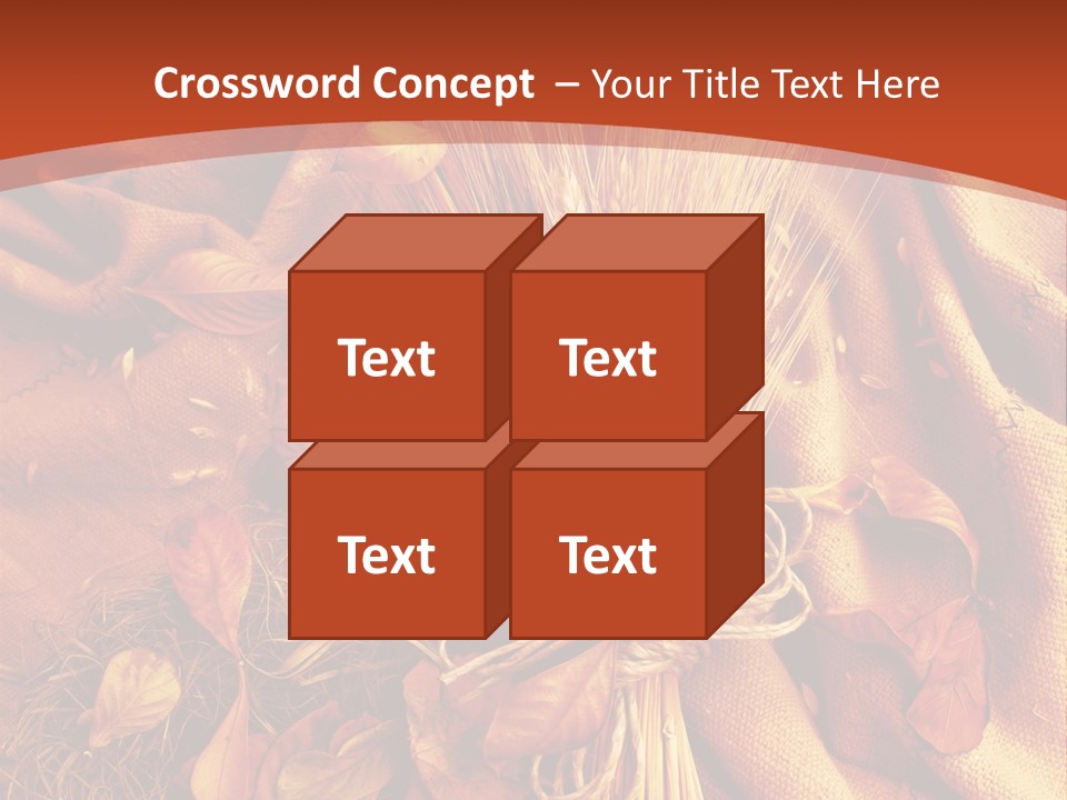 Grain Wheat Art PowerPoint Template