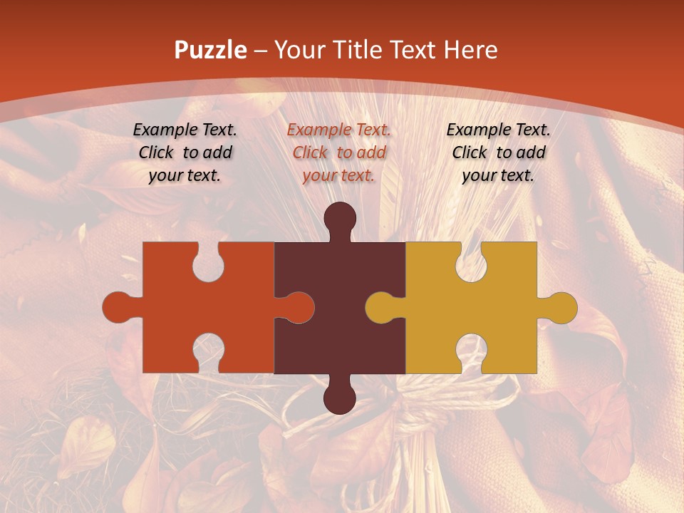 Grain Wheat Art PowerPoint Template