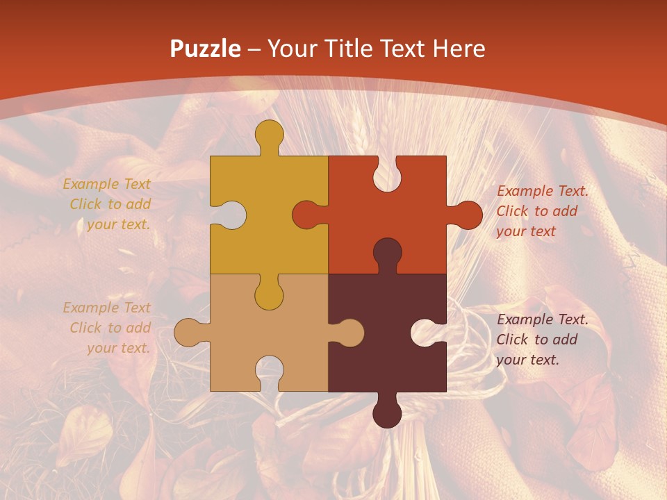 Grain Wheat Art PowerPoint Template