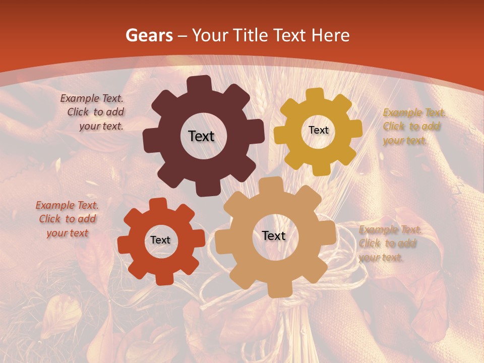 Grain Wheat Art PowerPoint Template