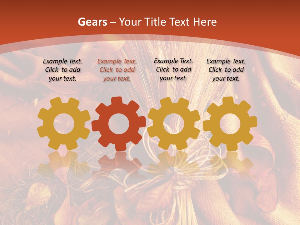 Grain Wheat Art PowerPoint Template