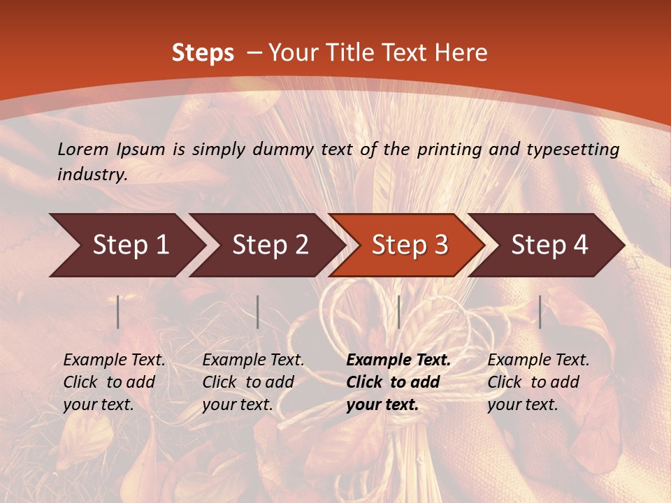 Grain Wheat Art PowerPoint Template