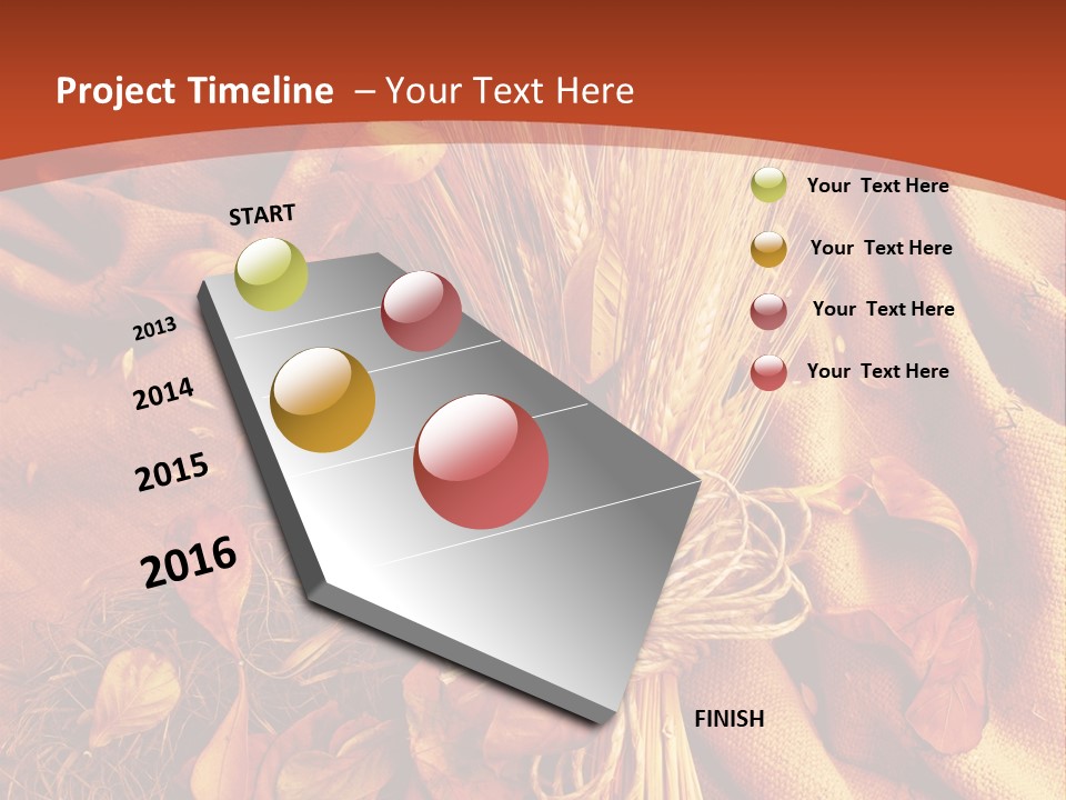 Grain Wheat Art PowerPoint Template