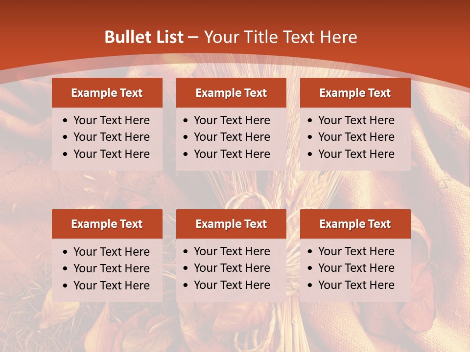 Grain Wheat Art PowerPoint Template