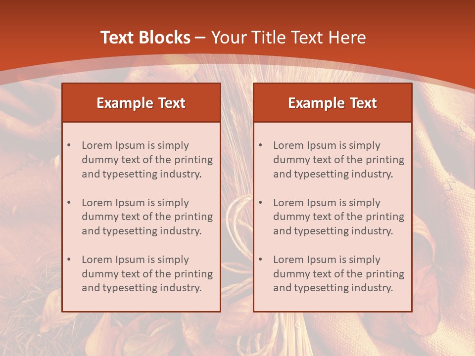 Grain Wheat Art PowerPoint Template
