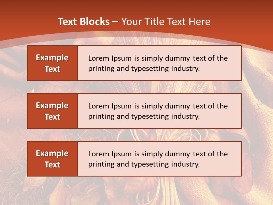 Grain Wheat Art PowerPoint Template
