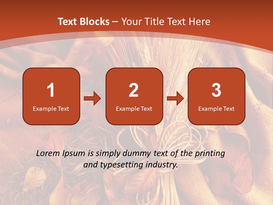 Grain Wheat Art PowerPoint Template