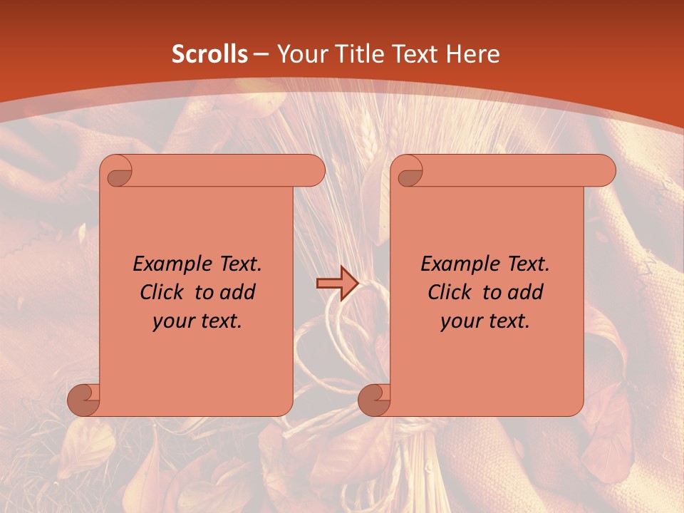Grain Wheat Art PowerPoint Template
