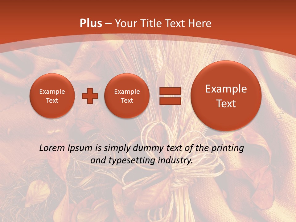 Grain Wheat Art PowerPoint Template