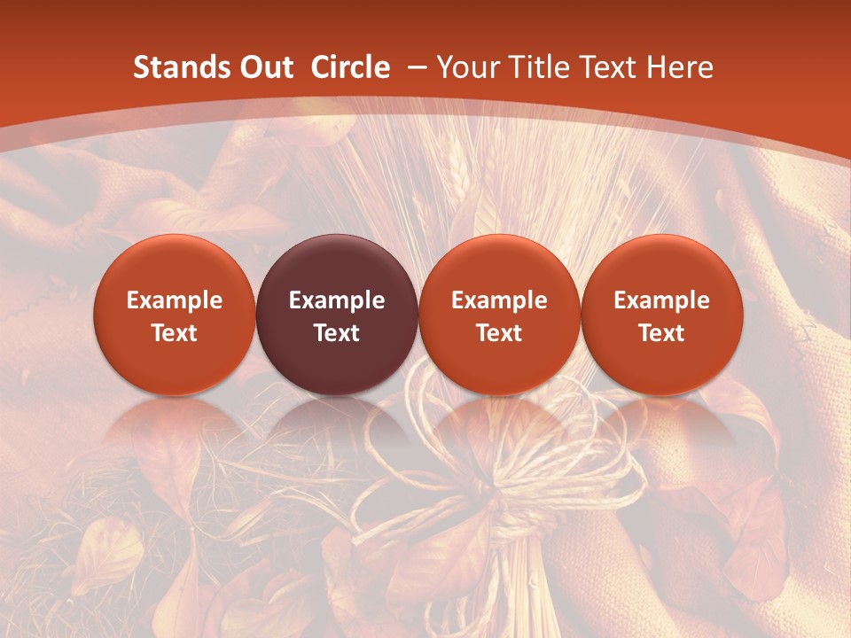 Grain Wheat Art PowerPoint Template