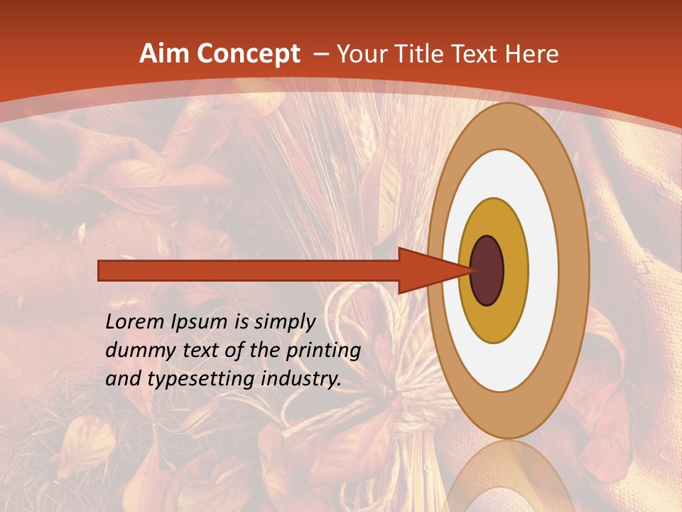 Grain Wheat Art PowerPoint Template