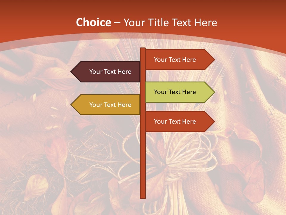 Grain Wheat Art PowerPoint Template