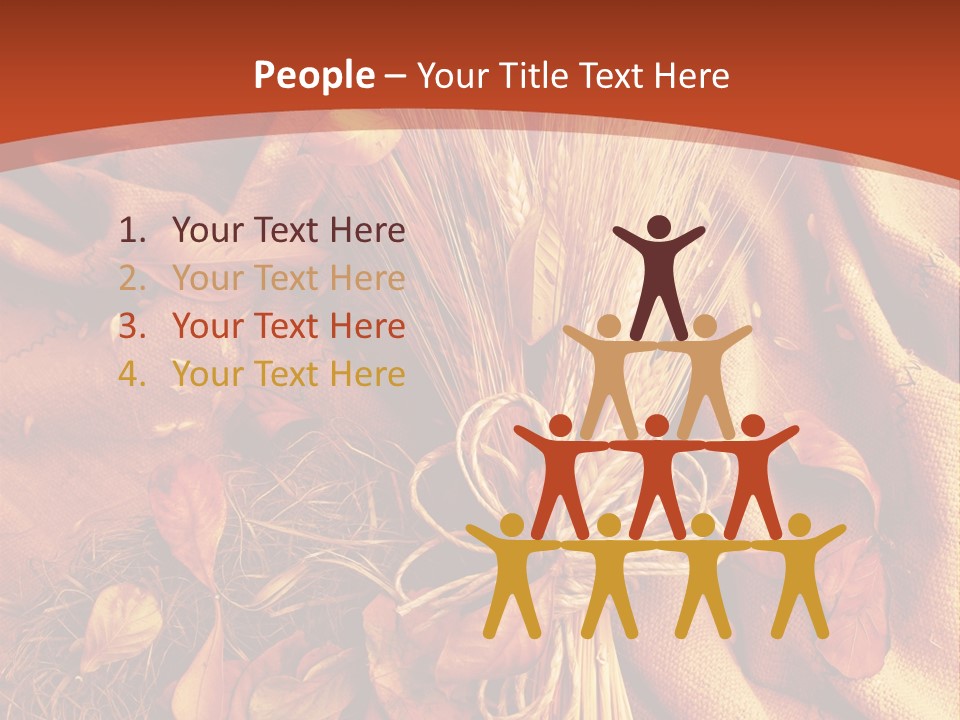 Grain Wheat Art PowerPoint Template