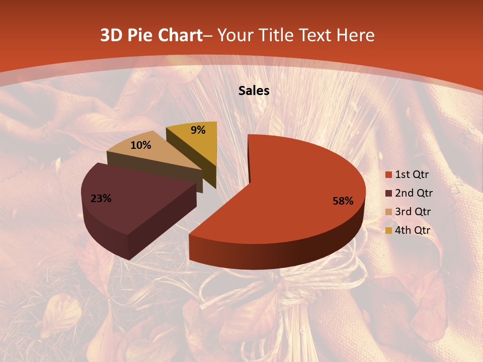 Grain Wheat Art PowerPoint Template