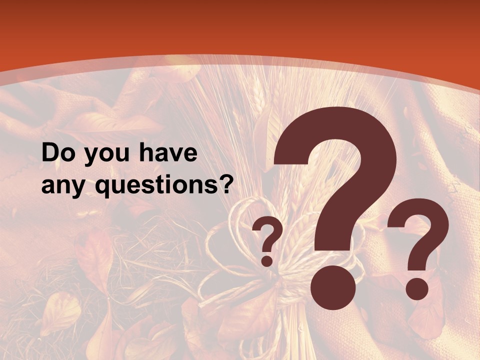 Grain Wheat Art PowerPoint Template