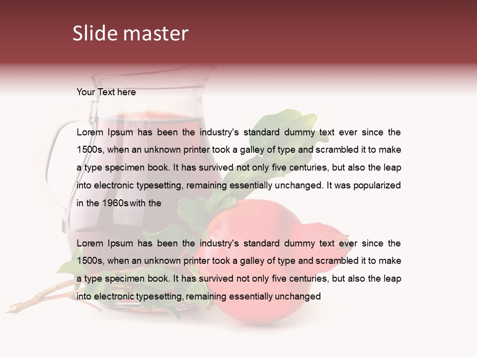 Cocktail Drink Liquid PowerPoint Template