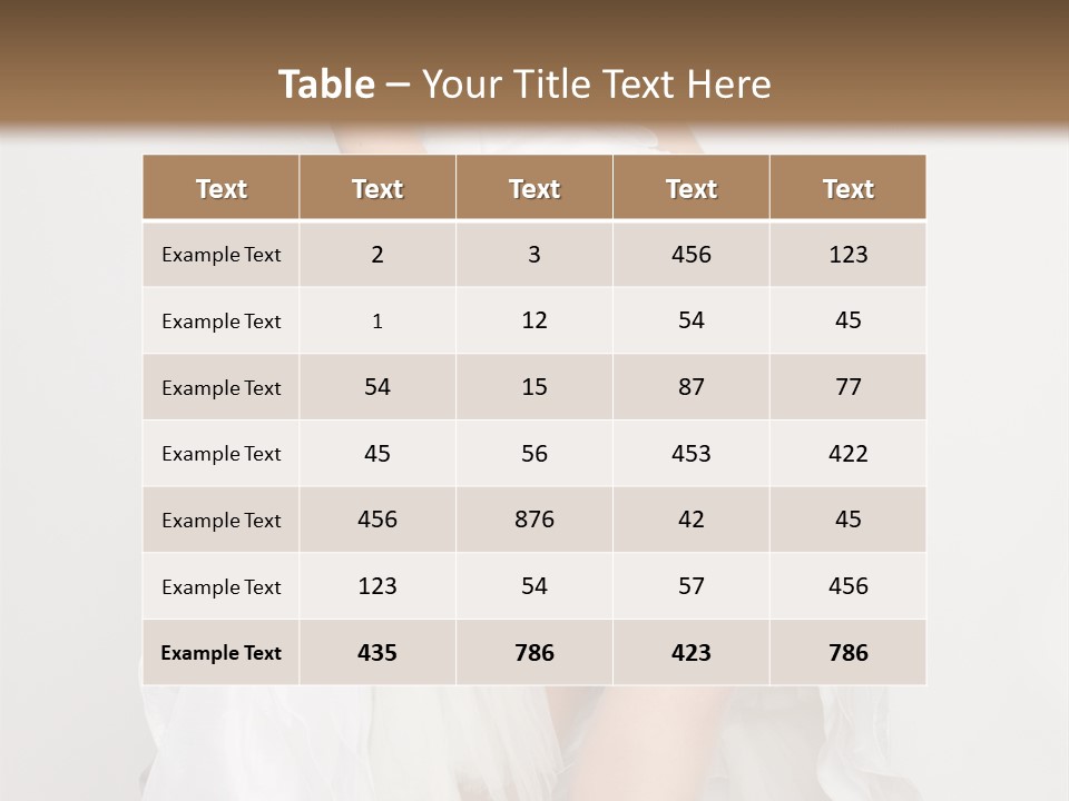 Females Body Bride PowerPoint Template