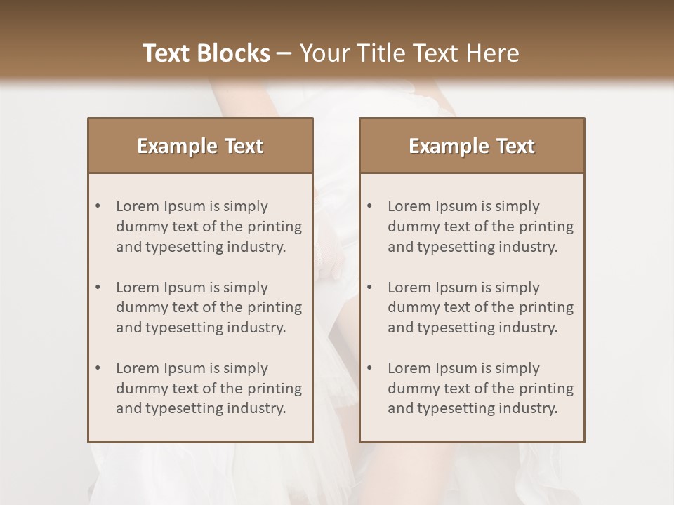 Females Body Bride PowerPoint Template