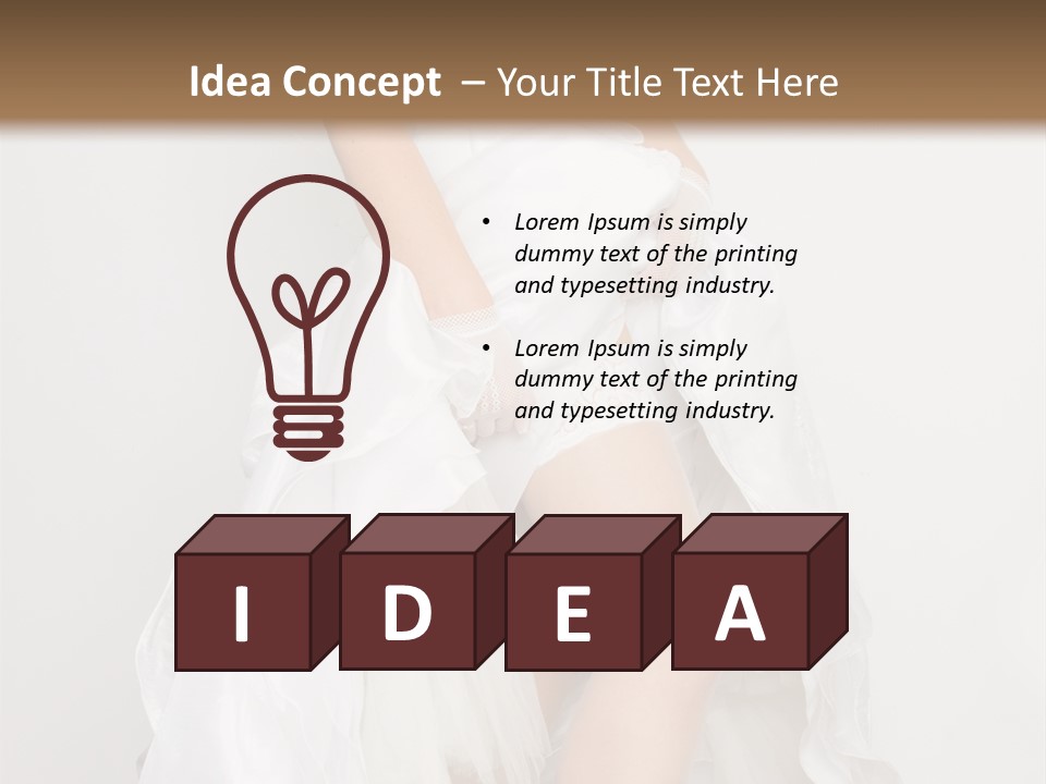 Females Body Bride PowerPoint Template