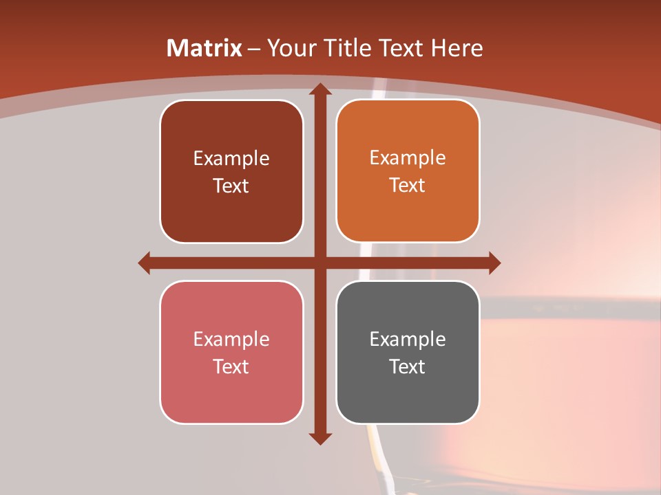 Brown Closeup Transparent PowerPoint Template