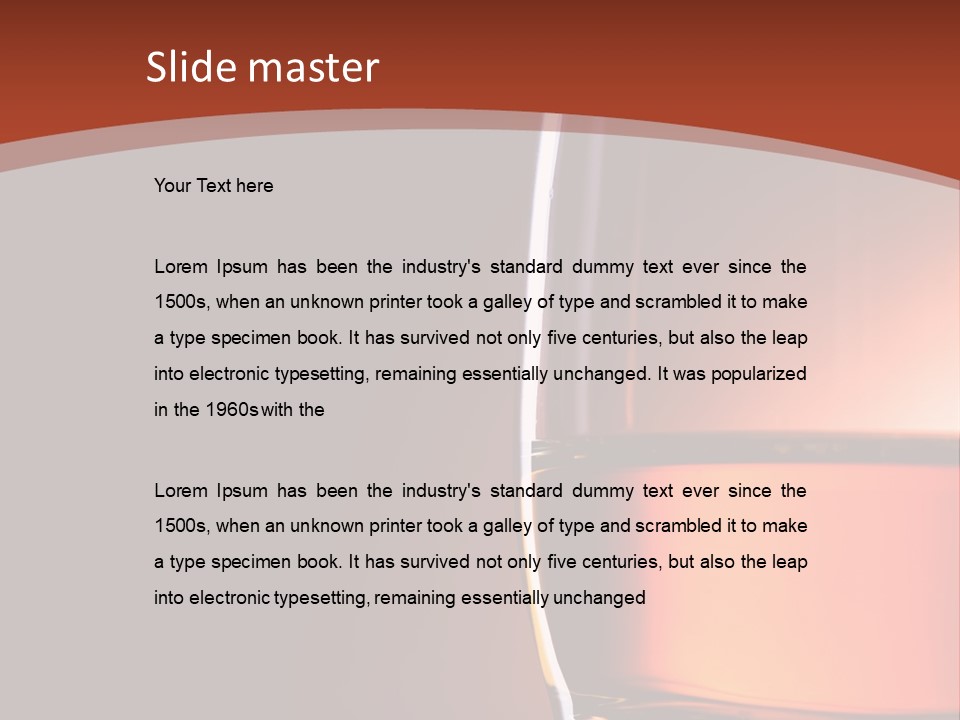 Brown Closeup Transparent PowerPoint Template