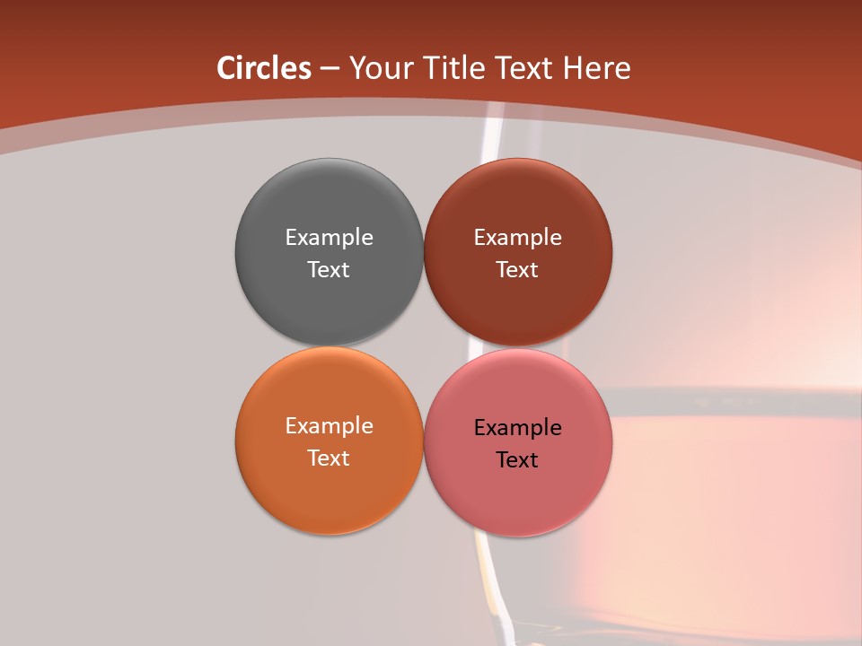 Brown Closeup Transparent PowerPoint Template