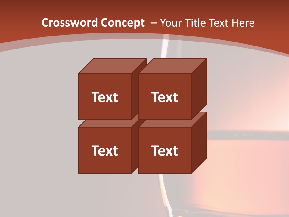 Brown Closeup Transparent PowerPoint Template