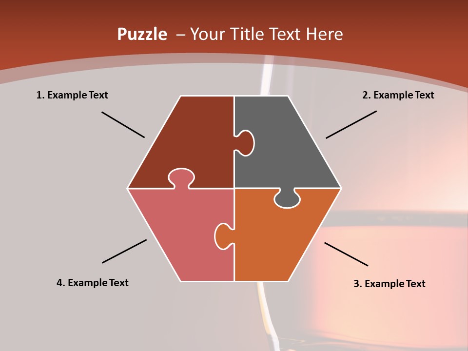 Brown Closeup Transparent PowerPoint Template