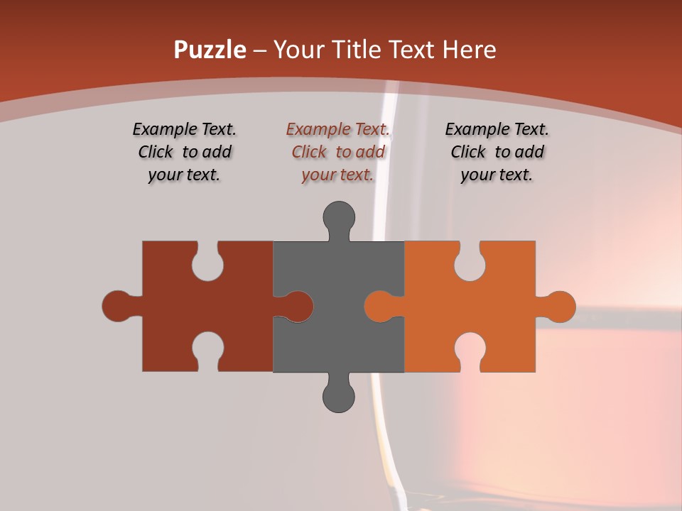 Brown Closeup Transparent PowerPoint Template