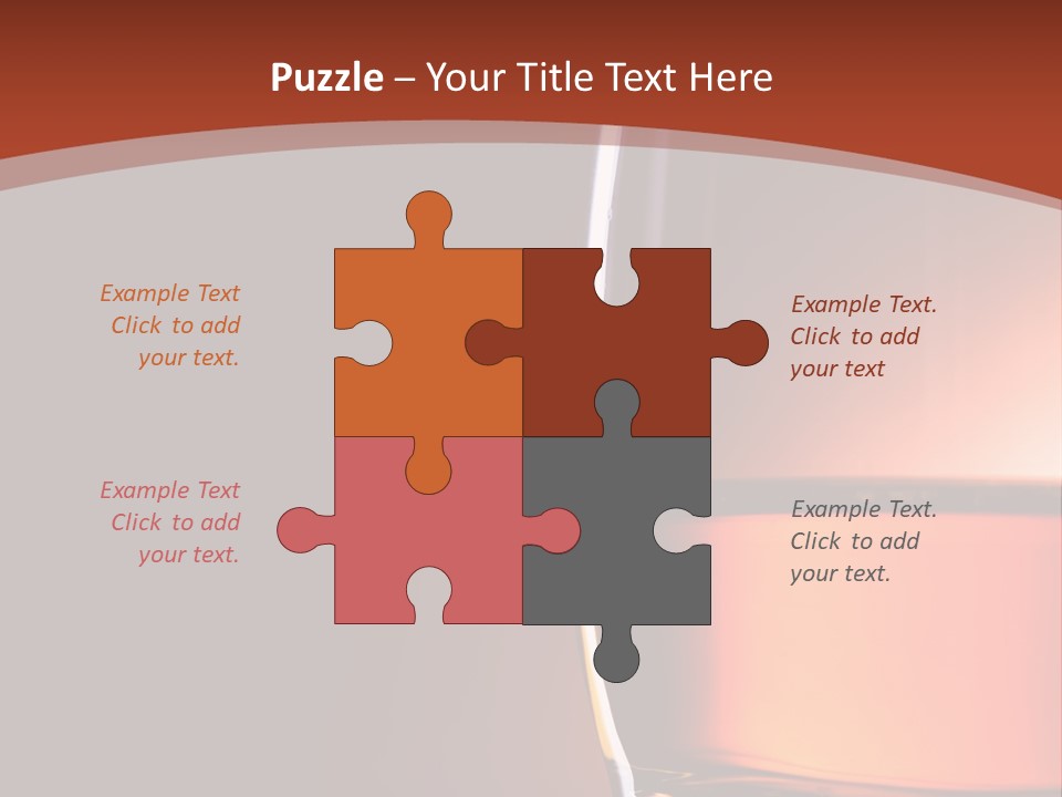 Brown Closeup Transparent PowerPoint Template