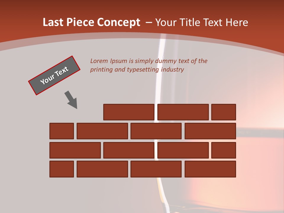 Brown Closeup Transparent PowerPoint Template