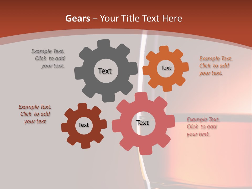 Brown Closeup Transparent PowerPoint Template