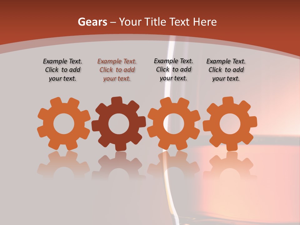 Brown Closeup Transparent PowerPoint Template