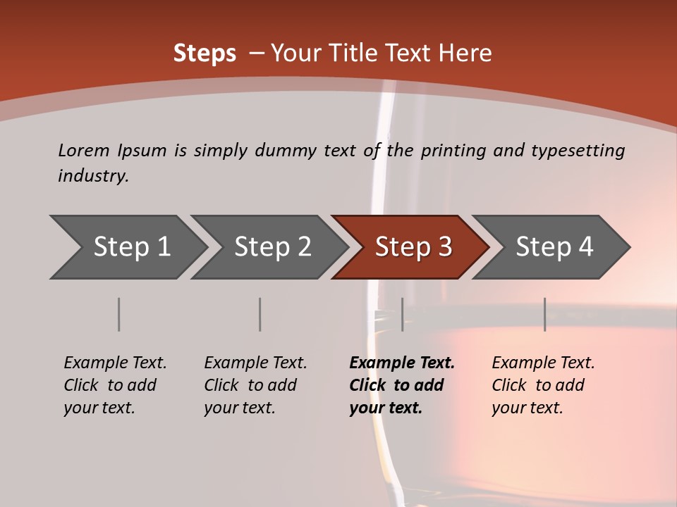 Brown Closeup Transparent PowerPoint Template